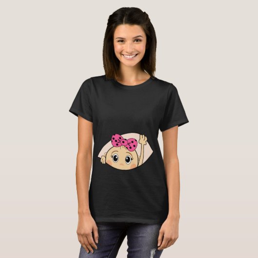 FUNNY MATERNITY, PREGNANCY, PREGNANT T-SHIRT (Voorkant volledig)