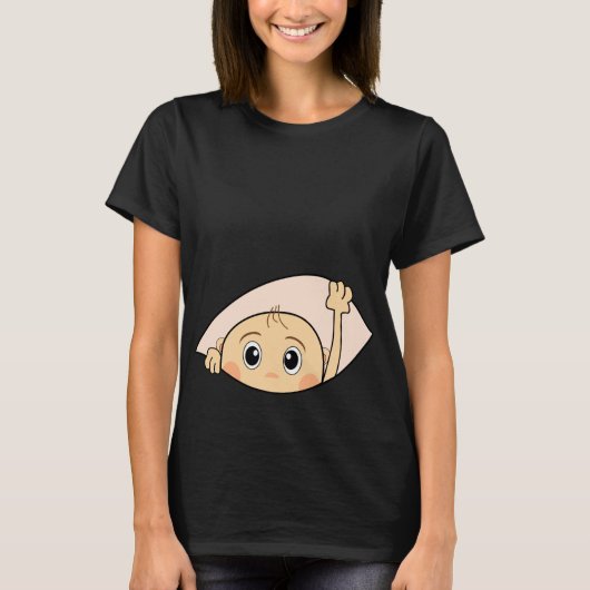 FUNNY MATERNITY, PREGNANCY, PREGNANT T-SHIRT (Voorkant)