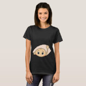 FUNNY MATERNITY, PREGNANCY, PREGNANT T-SHIRT (Voorkant volledig)