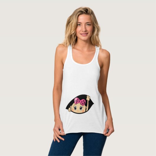 FUNNY MATERNITY, PREGNANCY, PREGNANT TANKTOP (Volledige Voorkant)