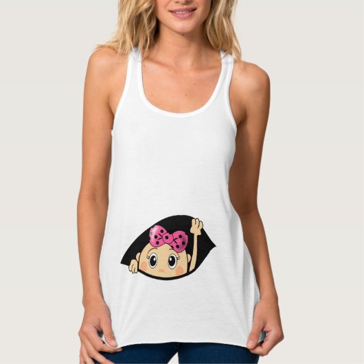 FUNNY MATERNITY, PREGNANCY, PREGNANT TANKTOP (Voorkant)