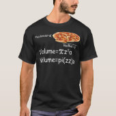 Funny Math and Pizza equation Funny Math and Pizza T-shirt (Voorkant)