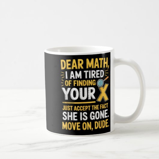 Funny Math Design For Boys Girls Math Teachers Men Koffiemok (Rechts)