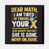Funny Math Design For Boys Girls Math Teachers Men Magneet (Voorkant)
