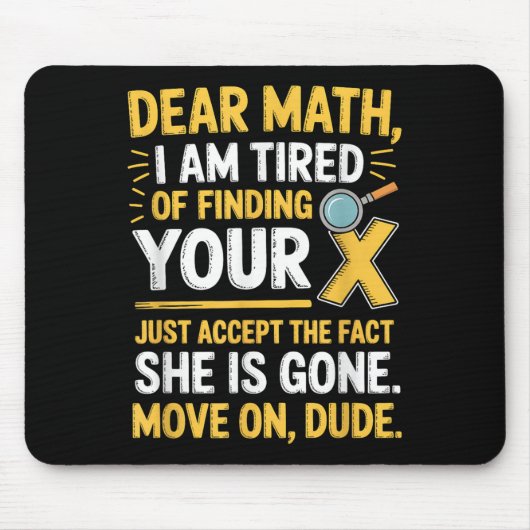 Funny Math Design For Boys Girls Math Teachers Men Muismat (Voorkant)