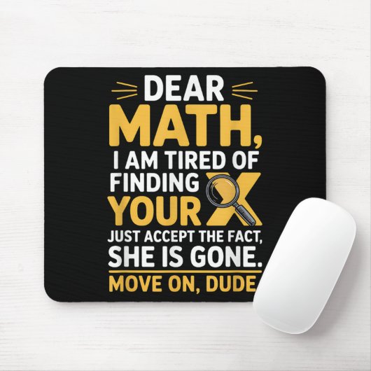 Funny Math Design For Boys Girls Math Teachers Men Muismat (Met muis)