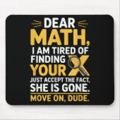 Funny Math Design For Boys Girls Math Teachers Men Muismat (Voorkant)
