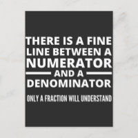 Funny Math FINE LINE NUMERATOR DENOMINATOR