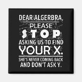 Funny Math For Math Lovers Nerd Nerdy Hilarious De Magneet (Voorkant)