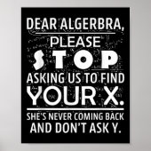 Funny Math For Math Lovers Nerd Nerdy Hilarious De Poster (Voorkant)
