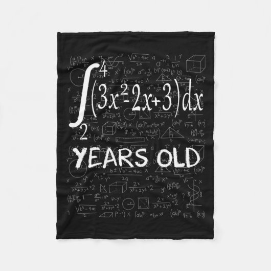 Funny Math Geek 50 Years Old 50th Birthday Integra Fleece Deken (Voorkant)