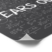 Funny Math Geek 50 Years Old 50th Birthday Integra Poster (Hoek)