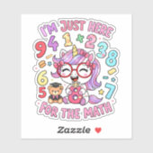 Funny Math Joke Numbers Sticker for Kids (Vel)