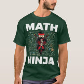 Funny Math Ninja For Mathematicseacher Student fri T-shirt (Voorkant)