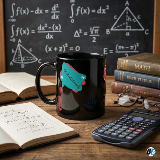 Funny Math Pun Be Rational Imaginary Number Teache Koffiemok