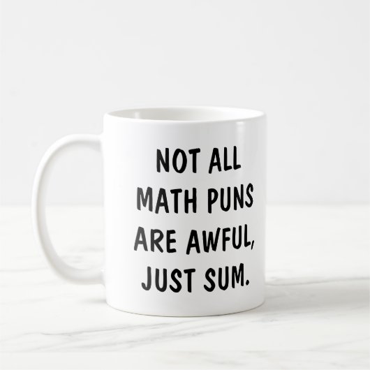 Funny Math Pun Joke Saying in Modern Handwriting Koffiemok (Links)