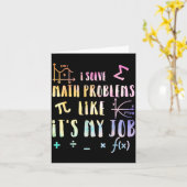 Funny Math Quote For Teacher Student Stem Geek Gif Kaart (Gele Bloem)