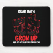 Funny Math Quote Girls Boys Teens Men Women Dear M Muismat (Voorkant)