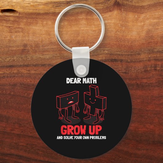 Funny Math Quote Girls Boys Teens Men Women Dear M Sleutelhanger (Voorkant)