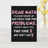 Funny Math Quote  Kaart (Gele Bloem)