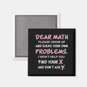 Funny Math Quote  Magneet (Voorkant / Achterkant)