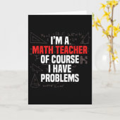 Funny Math Quote Mathematics Dear Math Teacher Ner Kaart (Gele Bloem)