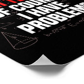 Funny Math Quote Mathematics Dear Math Teacher Ner Poster (Hoek)