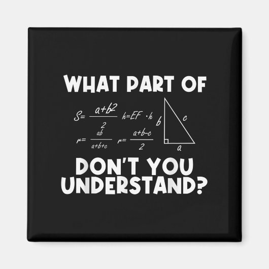 Funny Math Quote Mathematics Dear Math Teacher Sol Magneet (Voorkant)