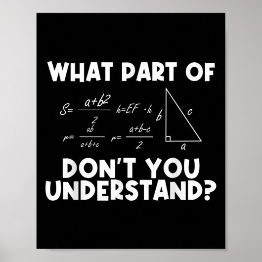 Funny Math Quote Mathematics Dear Math Teacher Sol Poster (Voorkant)