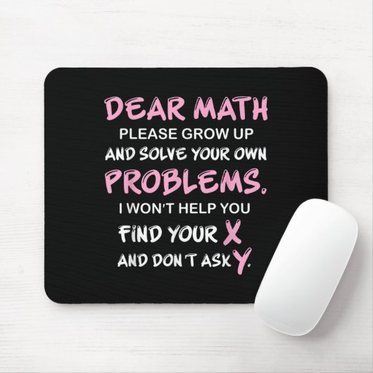 Funny Math Quote  Muismat (Met muis)
