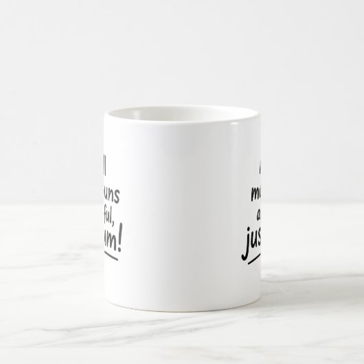 Funny Math Quotes Mug Joke Puns Handwritten Saying Koffiemok (Center)