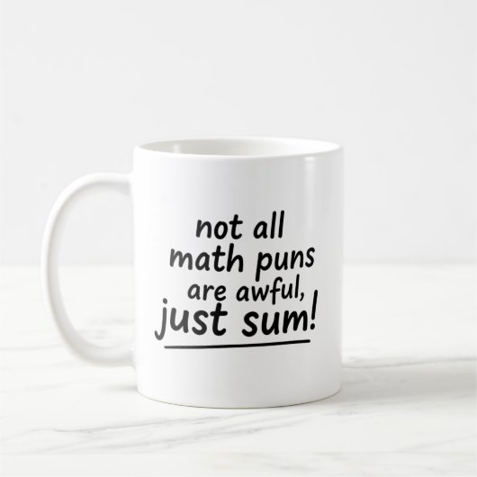 Funny Math Quotes Mug Joke Puns Handwritten Saying Koffiemok (Links)
