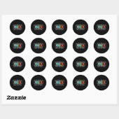 Funny Math Teacher Do Math Not Magic Show Your Wor Ronde Sticker (Vel)