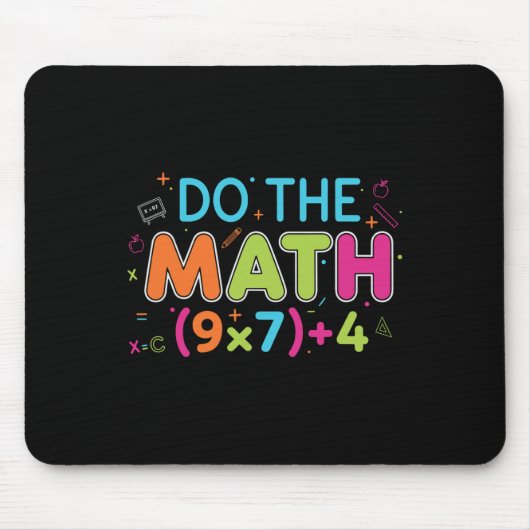 Funny Math Teacher Do The Math 67 Meme Six Seven S Muismat (Voorkant)