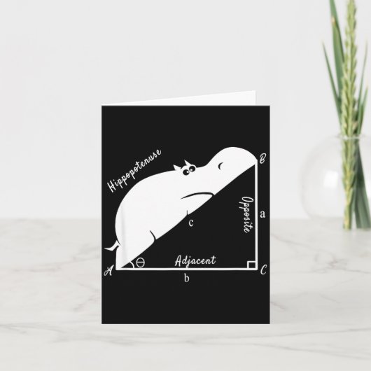 Funny Math Teacher,funny Hiptenuse,geometry Teache Kaart (Voorkant)