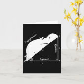 Funny Math Teacher,funny Hiptenuse,geometry Teache Kaart (Gele Bloem)