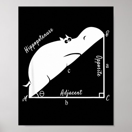 Funny Math Teacher,funny Hiptenuse,geometry Teache Poster (Voorkant)