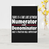 Funny Math Teacher Joke Men Women Fun Student Quot Kaart (Gele Bloem)