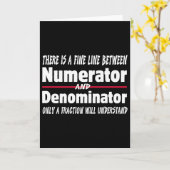 Funny Math Teacher Joke Men Women Fun Student Quot Kaart (Gele Bloem)