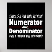 Funny Math Teacher Joke Men Women Fun Student Quot Poster (Voorkant)