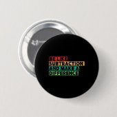 Funny Math Teacher Math Lover Quotes Student Mathe Ronde Button 5,7 Cm (Voorkant /achterkant)