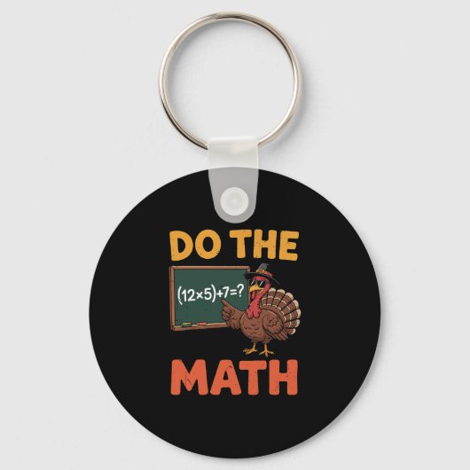 Funny Math Teacher Thanksgiving 67 Meme Do The Mat Sleutelhanger (Voorkant)