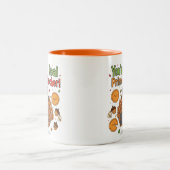 Funny Math Teacher Thanksgiving Mug – Turkey Tweekleurige Koffiemok (Center)