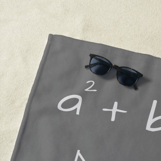 Funny Mathematical Algebra Geek Gray Strandlaken (In situ)