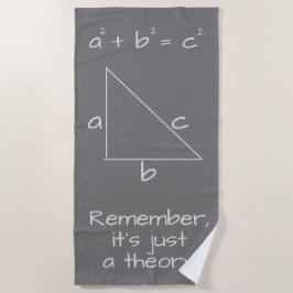 Funny Mathematical Algebra Geek Gray Strandlaken