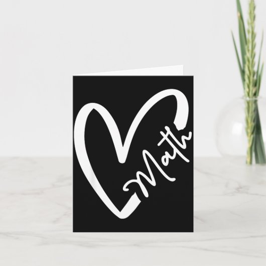 Funny Mathematician Teacher Kids Physicist I Love  Kaart (Voorkant)