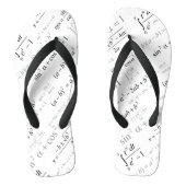 Funny Mathematics Formulas Wiskunde Geek Teenslippers (Voetbed)