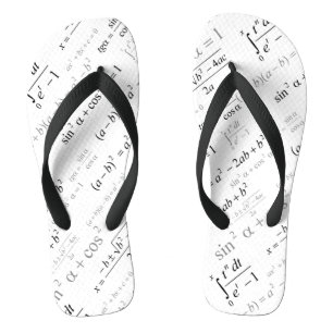 Funny Mathematics Formulas Wiskunde Geek Teenslippers