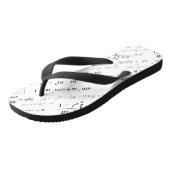 Funny Mathematics Formulas Wiskunde Geek Teenslippers (Schuin)