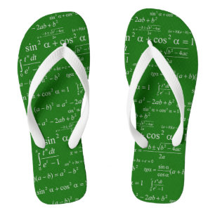 Funny Mathematics vergelijkt Chalkboard Wiskunde G Teenslippers